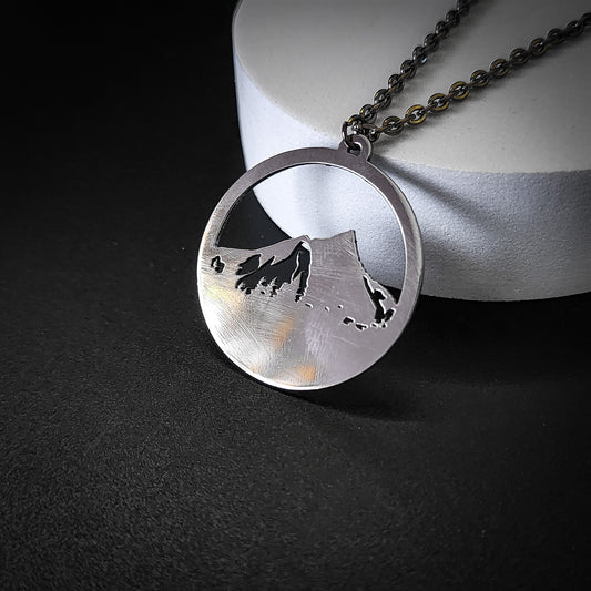 Mountain: Metal Pendant