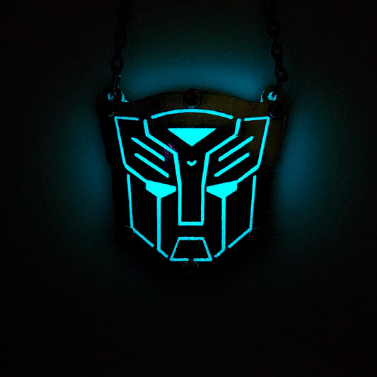 Transformers Inspired Night Glow Pendant With Metal Cover