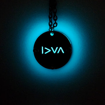 I am Greater Than My Highs And Lows Symbol Circular Pendant