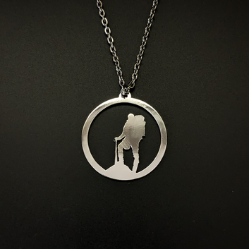 Adventure Man Metal Pendant